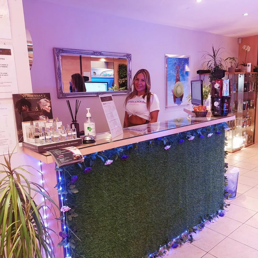 Elegant Beauty Salon Reception Area